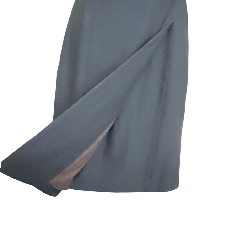 NWT 4. collective Wrap* Dress Navy SZ 10 Minimalist Office Intern Sleeveless - Picture 4 of 13